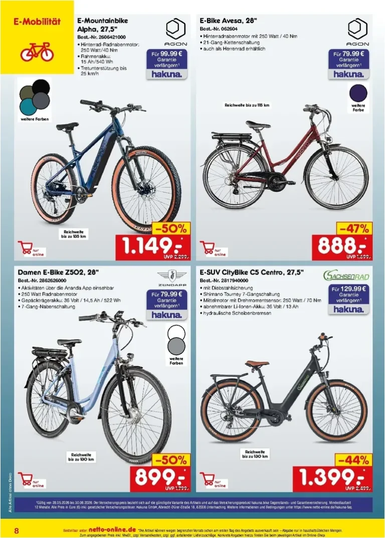 Nejnovější Netto Německo – Online-Angebote leták platný od 01.06.2026 ⭐ - strana 8