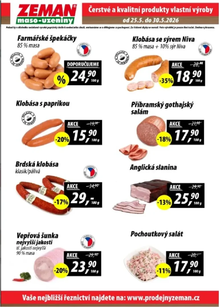 Akční leták Prodejny Zeman platný od 25.05.2026 - strana 2
