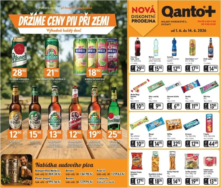 Nejnovější Qanto+ Svitavy leták platný od 01.06.2026 ⭐ - strana 1