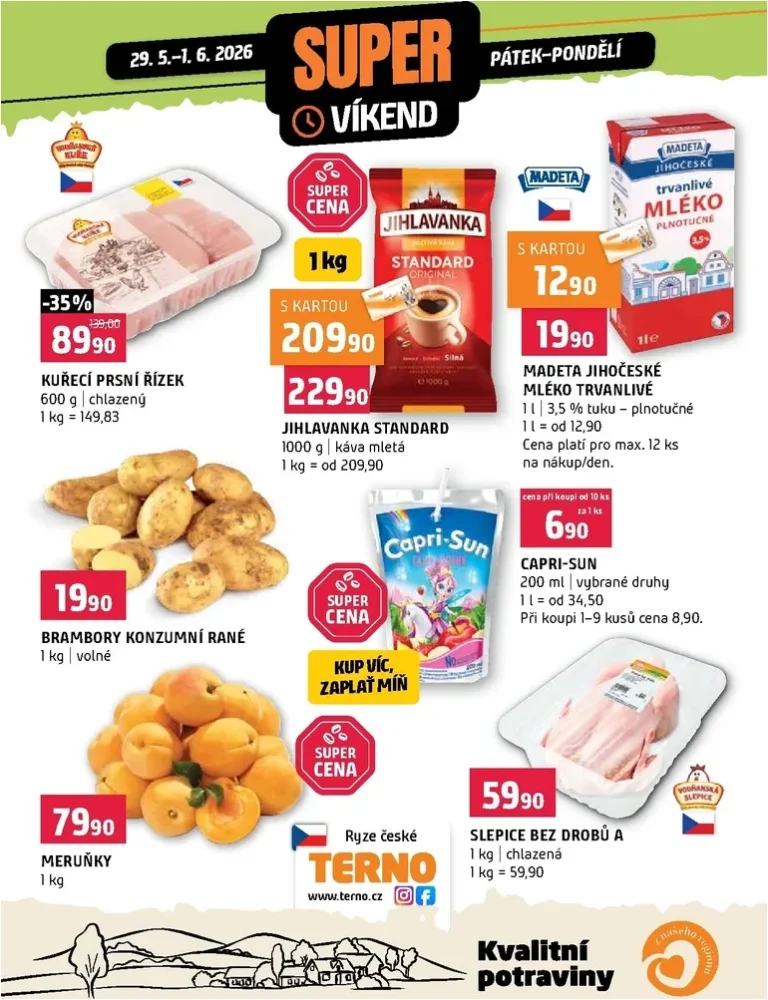 Akční leták Terno – Super víkend platný od 29.05.2026 - strana 1