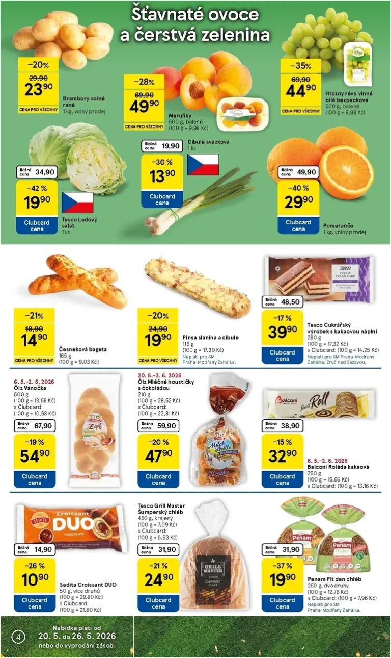 Akční leták Tesco supermarket platný od 20.05.2026 - strana 4