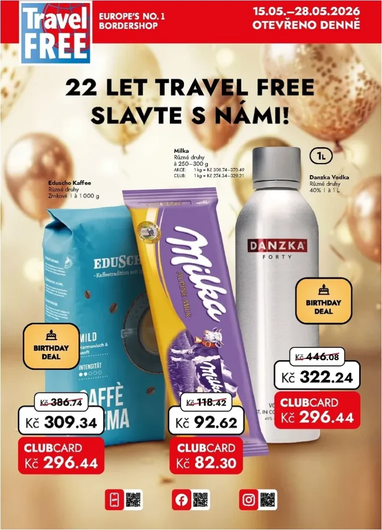 Akční leták Travel FREE platný od 15.05.2026 - strana 1