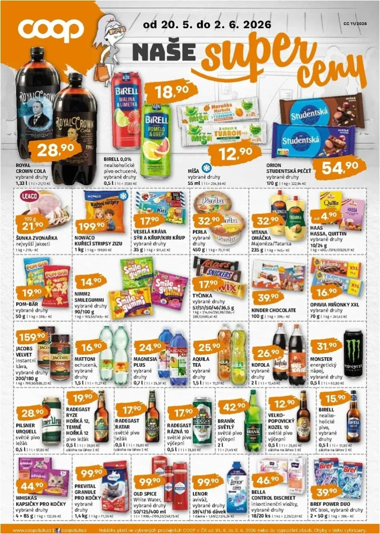 Akční leták Trefa – COOP naše super ceny platný od 20.05.2026 - strana 1