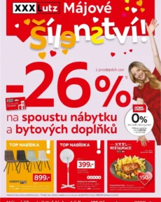 Akční leták XXXLutz – Sleva 26 % téměř na všechno platný od 11.05.2026