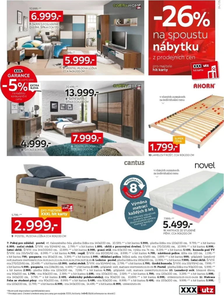 Akční leták XXXLutz – Sleva 26 % téměř na všechno platný od 11.05.2026 - strana 5