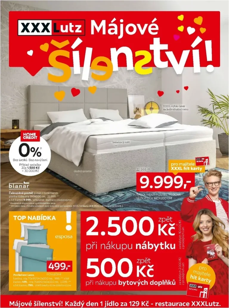 Akční leták XXXLutz – XXXL poukazy platný od 25.05.2026 - strana 1