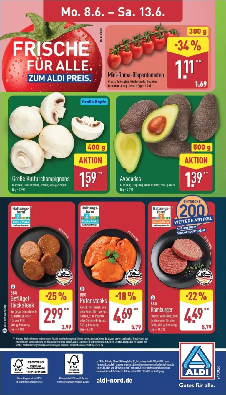 Nejnovější Aldi Nord Německo leták platný od 08.06.2026 ⭐ - strana 4