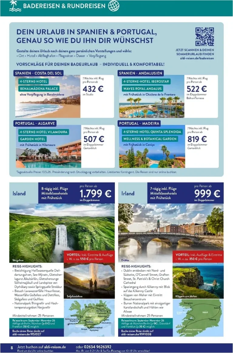 Akční leták Aldi Süd Německo – Reisen platný od 01.06.2026 - strana 8