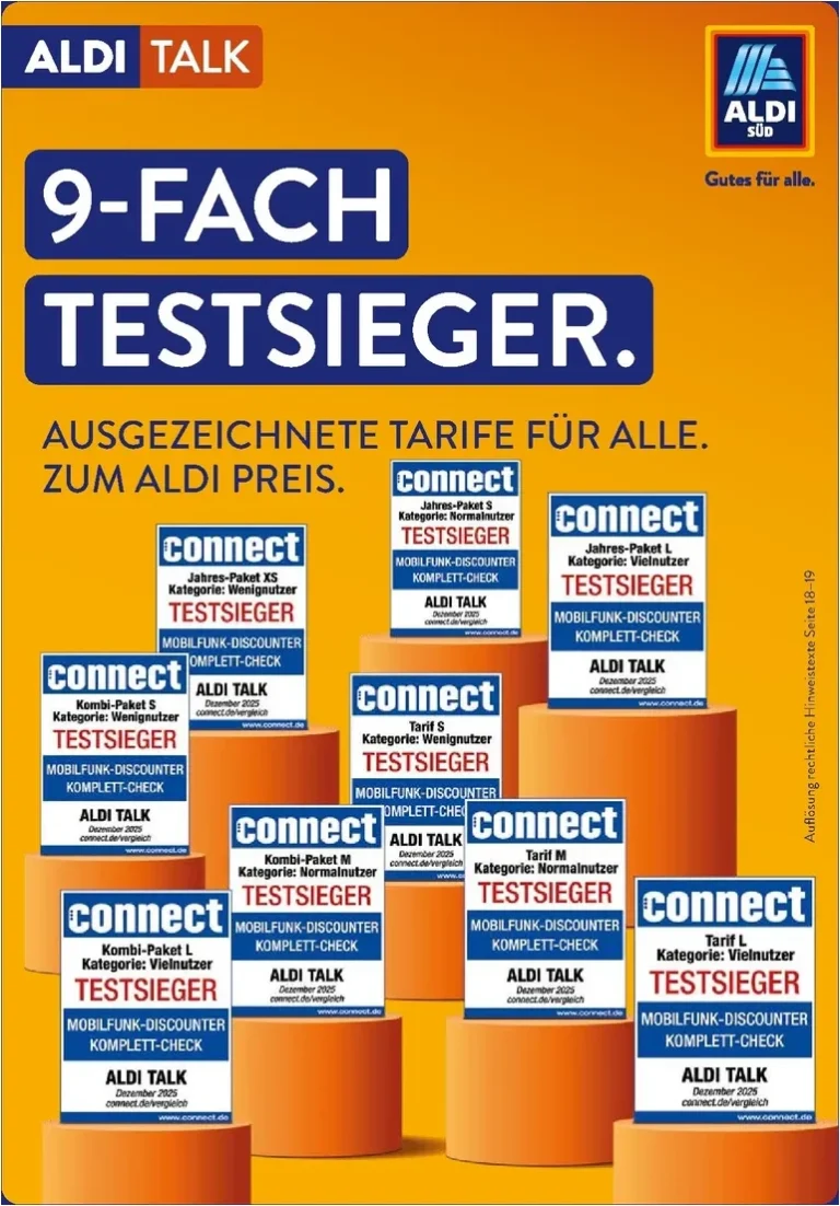 Akční leták Aldi Süd Německo – Talk platný od 01.06.2026 - strana 1