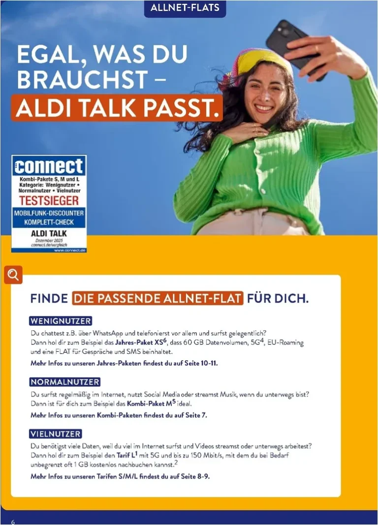 Akční leták Aldi Süd Německo – Talk platný od 01.06.2026 - strana 6