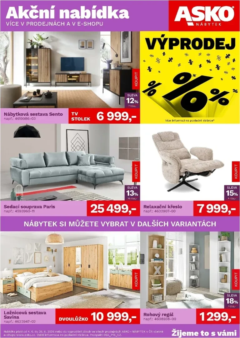 Akční leták ASKO NÁBYTEK platný od 04.06.2026 - strana 1