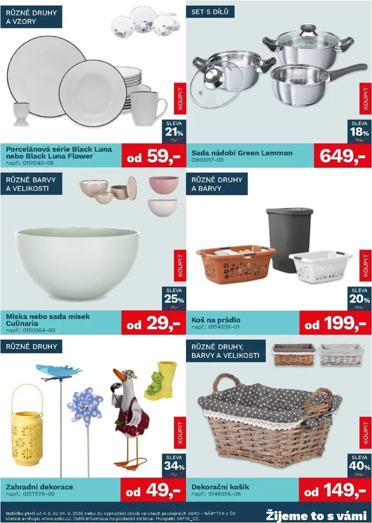 Akční leták ASKO NÁBYTEK – Bytové doplňky platný od 04.06.2026 - strana 2