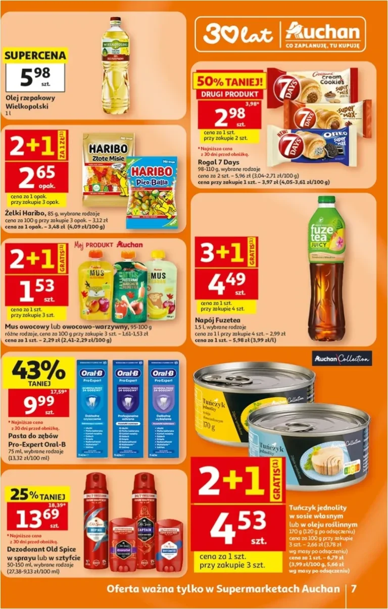 Nejnovější Supermarket Auchan Polsko leták platný od 05.06.2026 ⭐ - strana 7