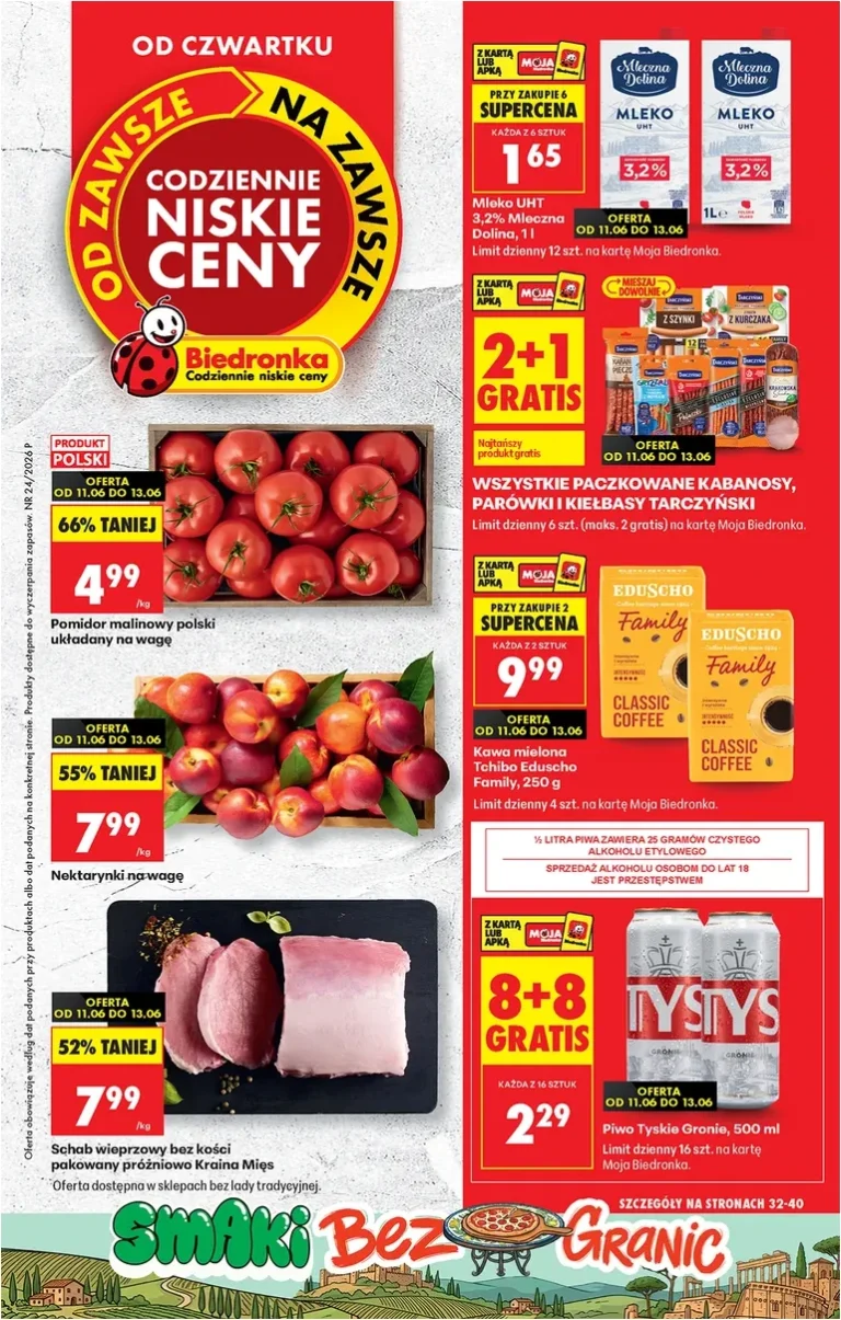 Akční leták Biedronka platný od 11.06.2026 - strana 1