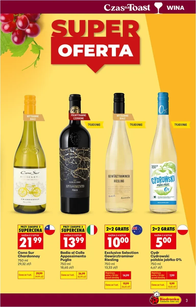 Akční leták Biedronka – Alkohol platný od 01.06.2026 - strana 3