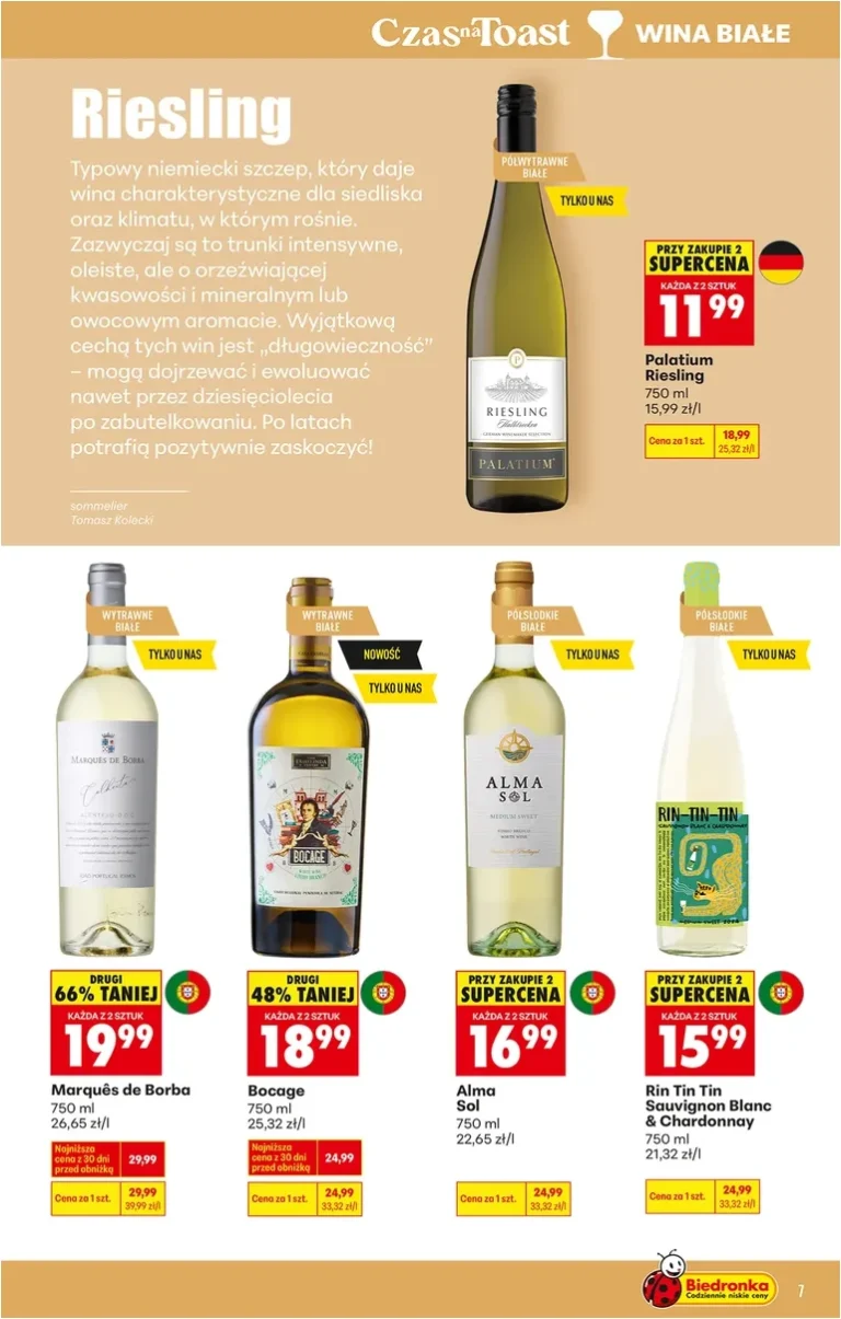 Akční leták Biedronka – Alkohol platný od 01.06.2026 - strana 7