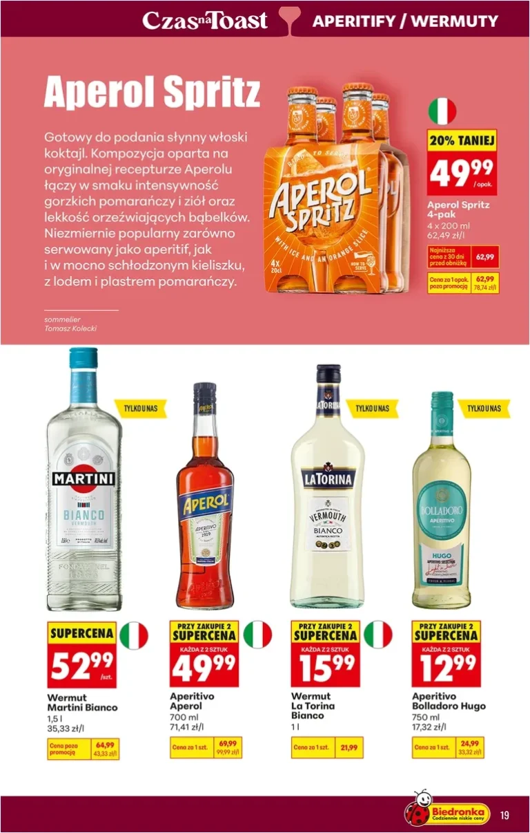 Akční leták Biedronka – Alkohol platný od 01.06.2026 - strana 19