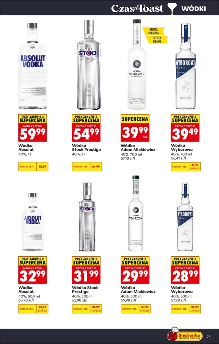 Akční leták Biedronka – Alkohol platný od 01.06.2026 - strana 23