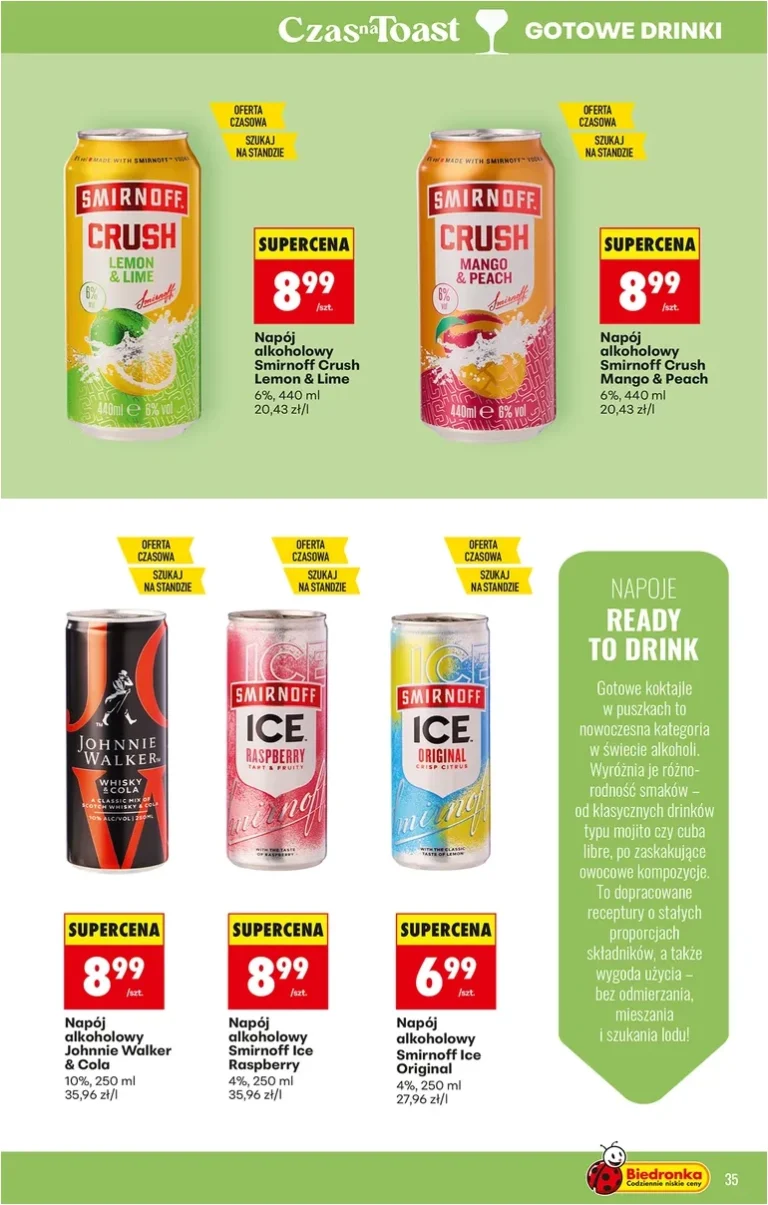 Akční leták Biedronka – Alkohol platný od 01.06.2026 - strana 35