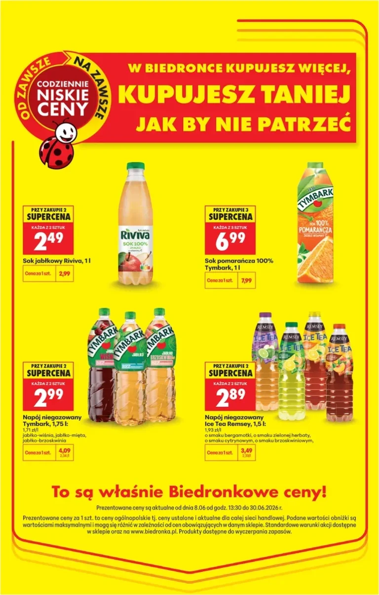 Akční leták Biedronka – Kupujesz taniej platný od 08.06.2026 - strana 1