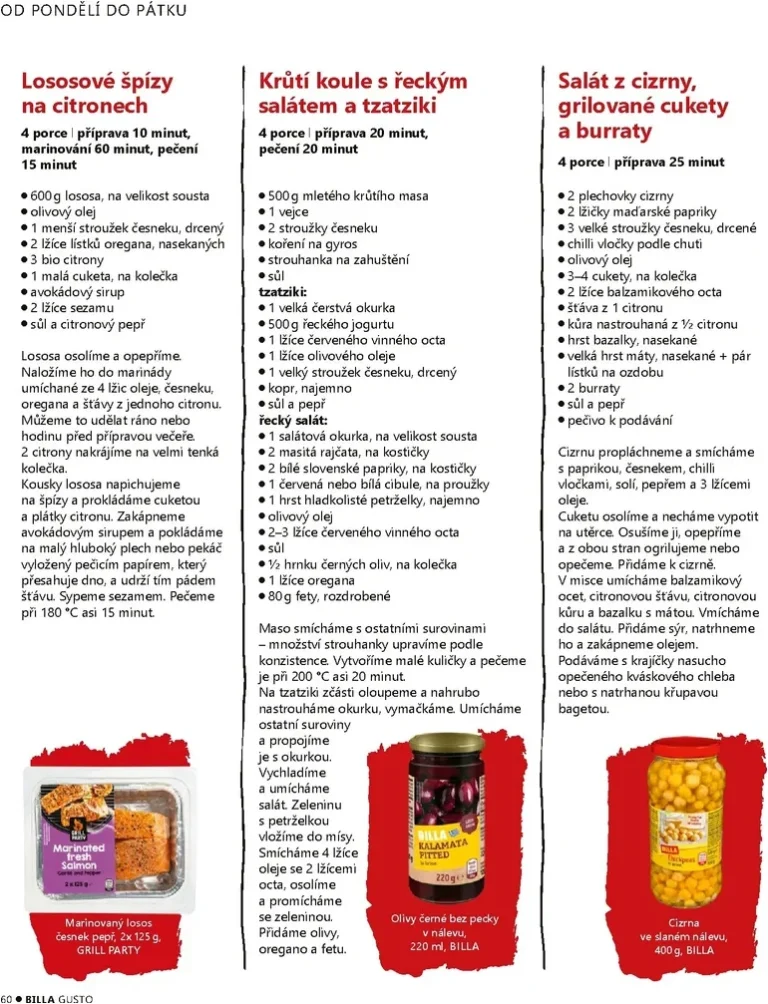 Akční leták Billa – Gusto magazín platný od 01.06.2026 - strana 60