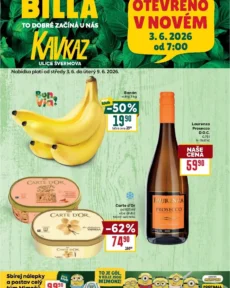 Nejnovější Billa – Kavkaz leták platný od 03.06.2026 ⭐