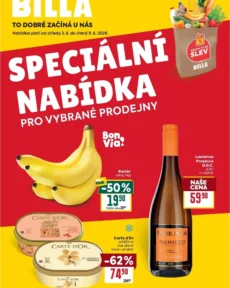 Akční leták Billa – Speciální nabídka: vybrané prodejny platný od 03.06.2026