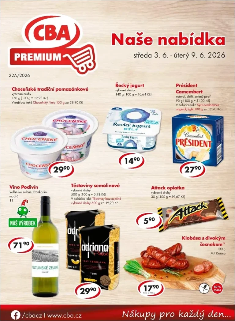 Akční leták CBA Premium platný od 03.06.2026 - strana 1