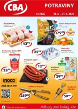 Akční leták CBA – Potraviny platný od 10.06.2026
