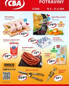 Akční leták CBA – Potraviny platný od 10.06.2026