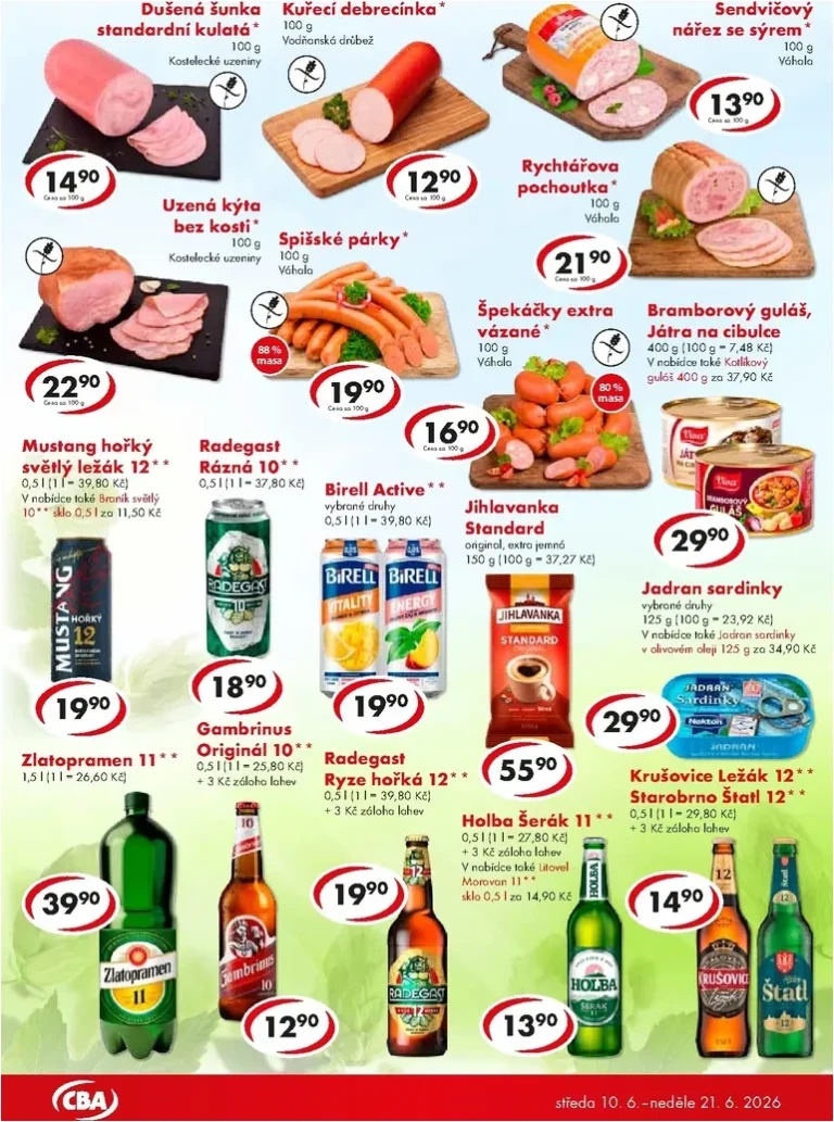 Akční leták CBA – Potraviny platný od 10.06.2026 - strana 3