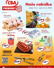 Akční leták CBA Premium platný od 10.06.2026