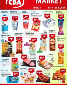 Akční leták CBA – Market platný od 10.06.2026