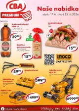 Akční leták CBA Premium platný od 17.06.2026