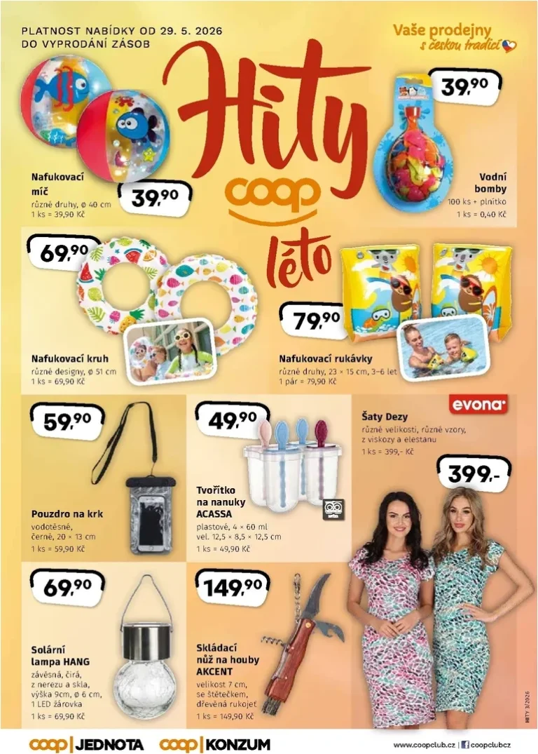 Akční leták Coop – Hity léta platný od 29.05.2026 - strana 1