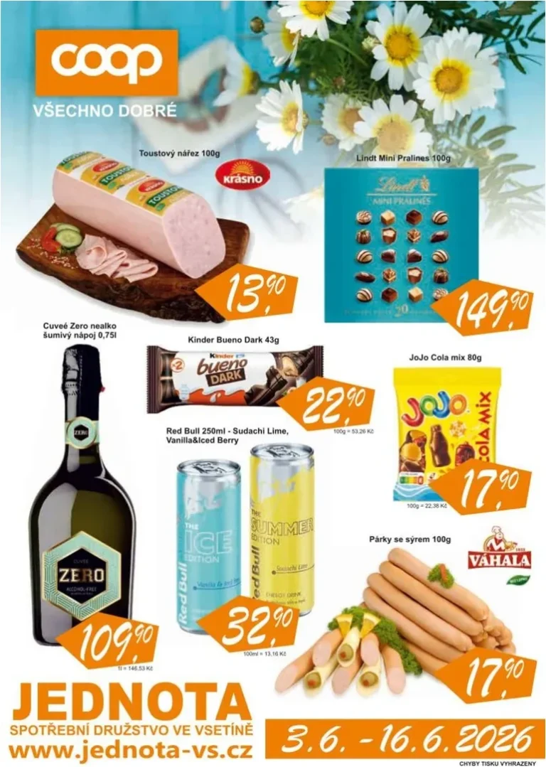 Akční leták COOP Jednota platný od 03.06.2026 - strana 1