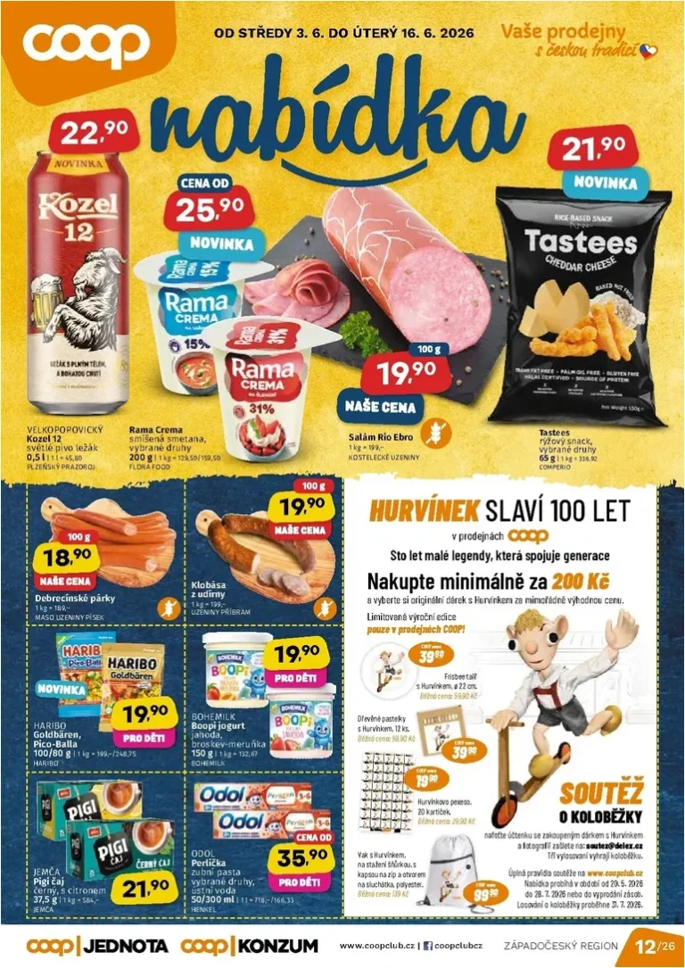 Akční leták Coop – Západní Čechy platný od 03.06.2026 - strana 1