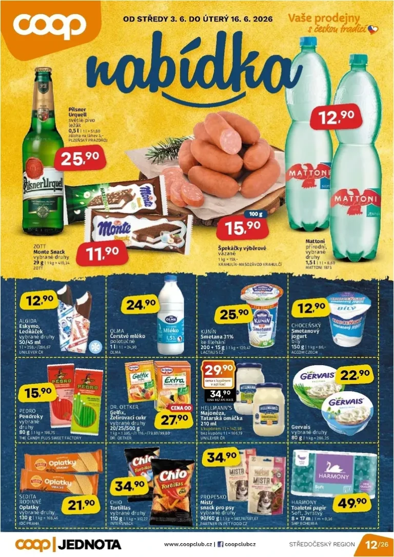 Akční leták Coop – Naše značky platný od 03.06.2026 - strana 1