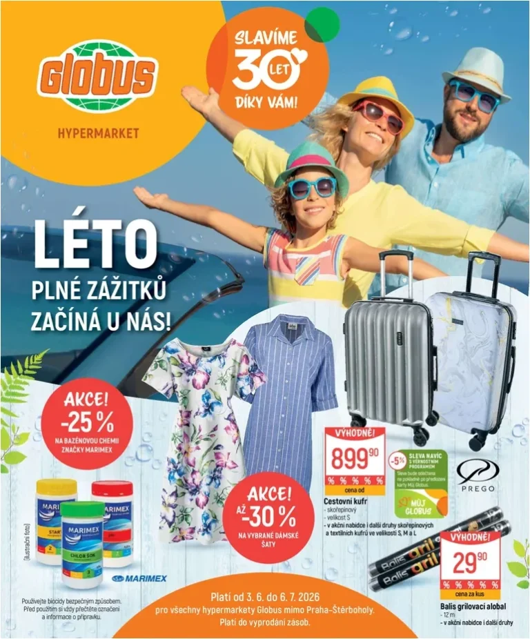 Nejnovější Globus – Léto plné zažitků leták platný od 02.06.2026 ⭐ - strana 1