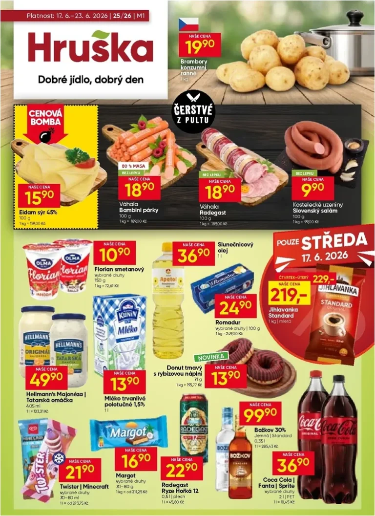 Akční leták Hruška platný od 17.06.2026 - strana 1