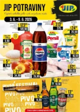 Nejnovější JIP – České Budějovice, Most, Svoboda nad Úpou, Náchod, Sušice leták platný od 03.06.2026 ⭐