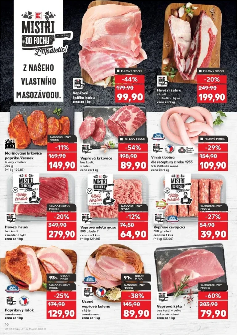 Nejnovější Kaufland – Praha 4 leták platný od 03.06.2026 ⭐ - strana 16