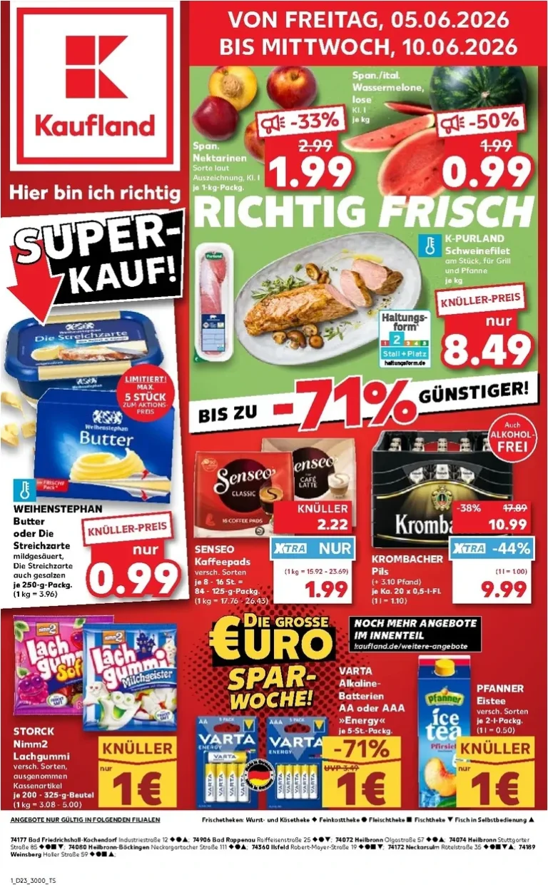 Nejnovější Kaufland Německo leták platný od 05.06.2026 ⭐ - strana 1