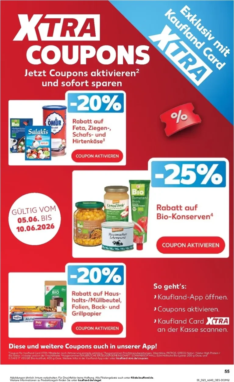 Nejnovější Kaufland Německo leták platný od 05.06.2026 ⭐ - strana 55