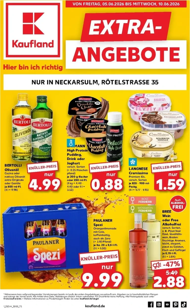 Nejnovější Kaufland Německo – Neckarsulm leták platný od 05.06.2026 ⭐ - strana 1