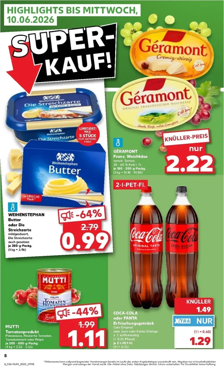 Nejnovější Kaufland Německo – Angebote ab Montag leták platný od 08.06.2026 ⭐ - strana 8