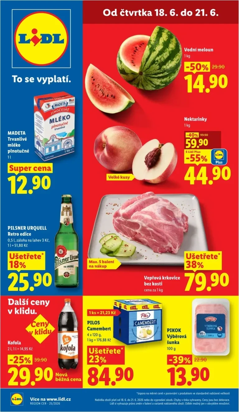 Nejnovější Lidl leták platný od 18.06.2026 ⭐ - strana 1