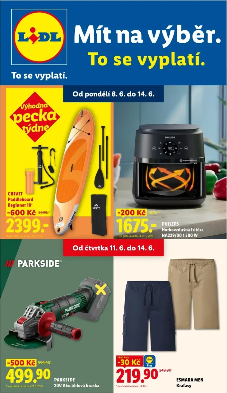 Nejnovější Lidl – Spotřební zboží leták platný od 08.06.2026 ⭐ - strana 1