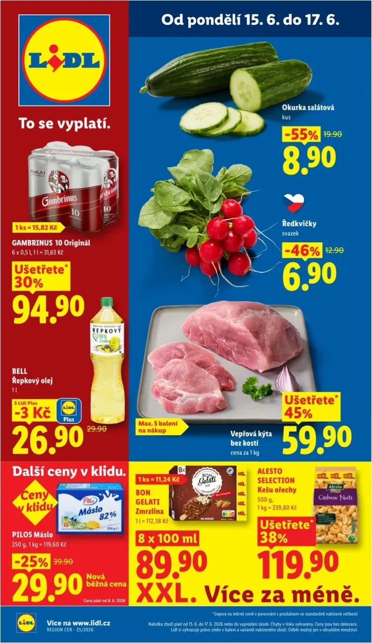 Nejnovější Lidl leták platný od 15.06.2026 ⭐ - strana 1