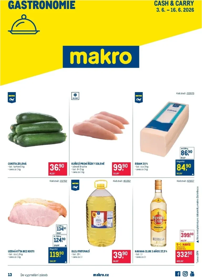 Akční leták Makro – Gastronomie platný od 03.06.2026 - strana 1